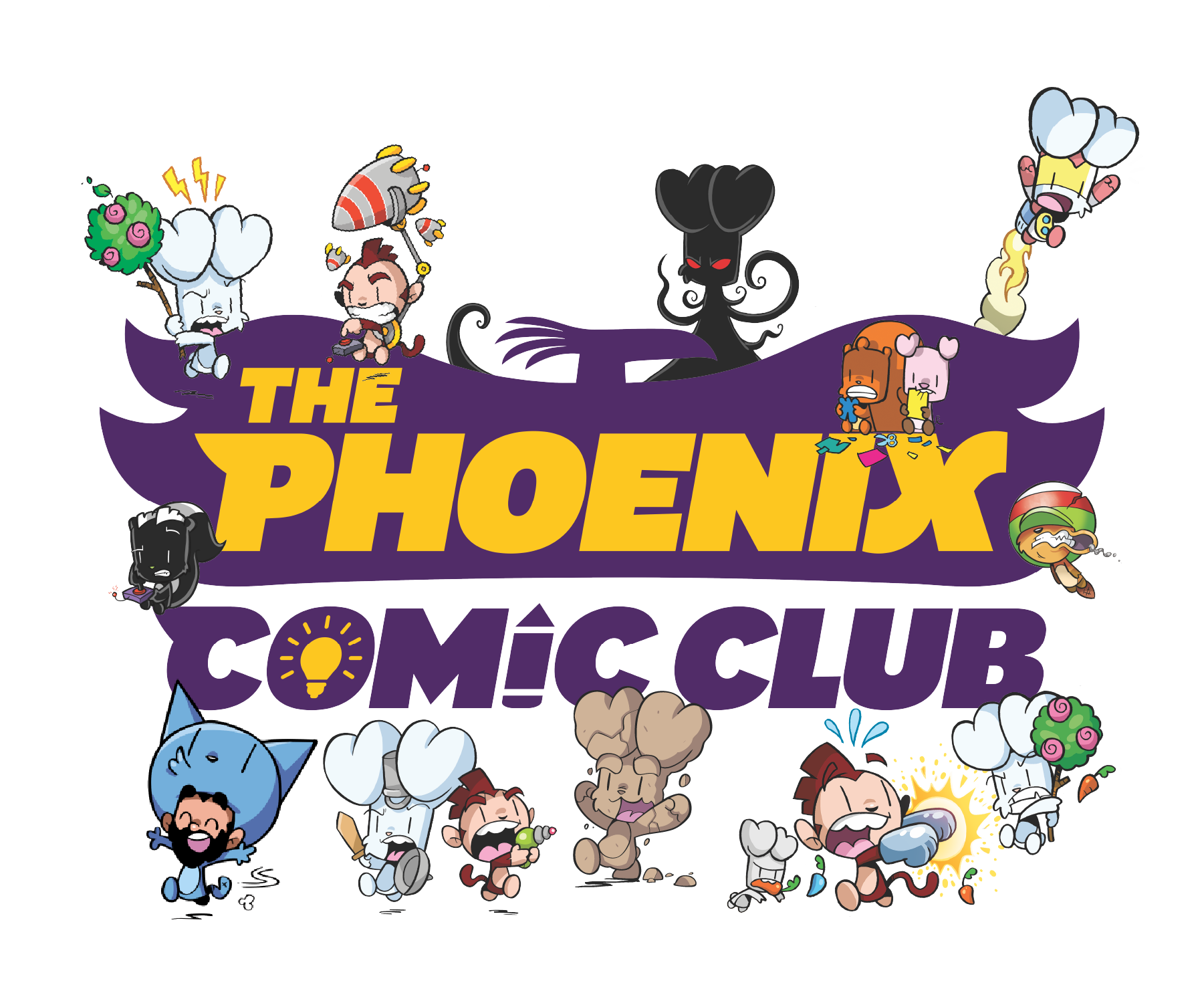 The Phoenix Comic Club Logo